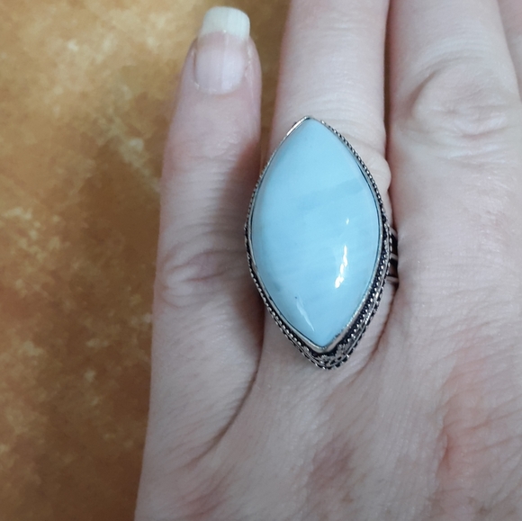 New Owyhee Opal 925 Silver Ring. - Picture 4 of 8